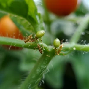 aphids on a tomato plant