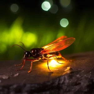 a lighting firefly