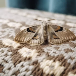 A moth eating a sweater